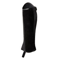 Mini-Chaps Horze Wicklow mit blumenförmigen Perforationen Schwarz Mini-Chaps Horze Wicklow mit blumenförmigen Perforationen Schwarz