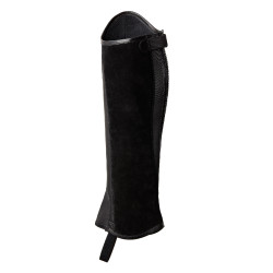 Mini-Chaps Horze Wicklow mit blumenförmigen Perforationen Schwarz