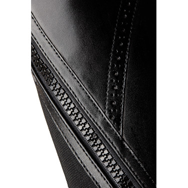 Mini-Chaps Horze Wicklow mit blumenförmigen Perforationen Schwarz Mini-Chaps Horze Wicklow mit blumenförmigen Perforationen Schwarz