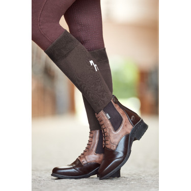 Zweifarbige Stiefel Horze Kilkenny Damen Dunkelbraun / Hellbraun Zweifarbige Stiefel Horze Kilkenny Damen Dunkelbraun / Hellbraun