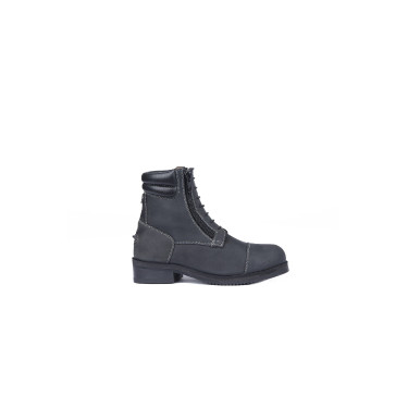 Jodhpur-Stiefeletten Horze Blake aus Leder für Kinder Schwarz Jodhpur-Stiefeletten Horze Blake aus Leder für Kinder Schwarz