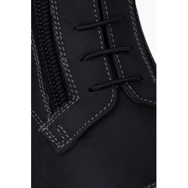 Jodhpur-Stiefeletten Horze Blake aus Leder für Kinder Schwarz Jodhpur-Stiefeletten Horze Blake aus Leder für Kinder Schwarz