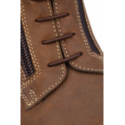 Jodhpur-Stiefeletten Horze Blake aus Leder für Kinder Dunkelbraun