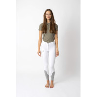 Pantalon d'équitation Horze Felicia fond intégral grip Blanc