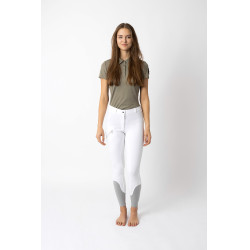 Pantalon d'équitation Horze Felicia fond intégral grip Blanc Pantalon d'équitation Horze Felicia fond intégral grip Blanc