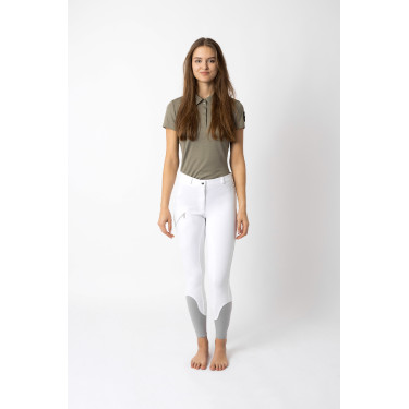 Pantalon d'équitation Horze Felicia fond intégral grip Blanc Pantalon d'équitation Horze Felicia fond intégral grip Blanc