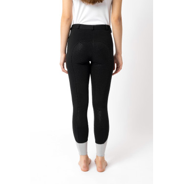 Reithose Horze Felicia Vollbesatz Grip Schwarz