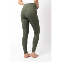 Reitleggings mit Vollbesatz Grip Horze Dea, Damen Morchelbraun
