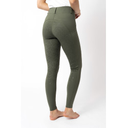 Reitleggings mit Vollbesatz Grip Horze Dea, Damen Skarabäusgrün Gr&amp;amp;amp;uuml;n