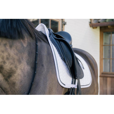 Satteldecke Metal Chain Dressur Kentucky Weiß Weiß