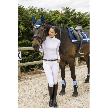 Polo Equithème Mesh langärmelig tailliert Polo Equithème Mesh langärmelig tailliert