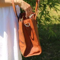 Handtasche Pénélope Romane Cognac Braun