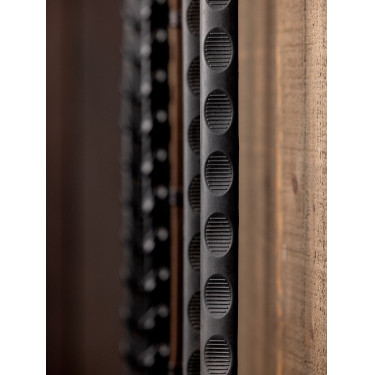 Magna Grip Gummizügel LeMieux Schwarz / silbern