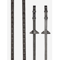Magna Grip Gummizügel LeMieux Braun / silbern