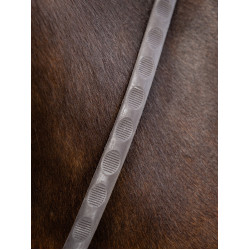 Magna Grip Gummizügel LeMieux Braun / silbern