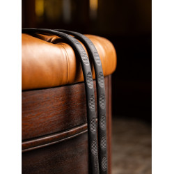 Magna Grip Gummizügel LeMieux Braun / silbern