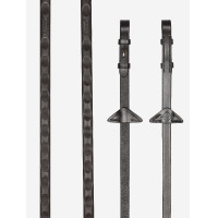 Magna Grip Gummizügel LeMieux Schwarz / silbern