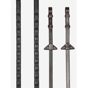 Magna Grip Gummizügel LeMieux Havanna / Messing Braun