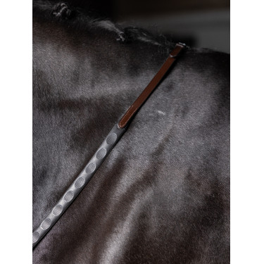 Magna Grip Gummizügel LeMieux Havanna / Messing Braun