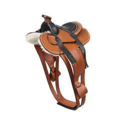 Western-Sattel Tan für Spielzeug-Mini-Pony LeMieux