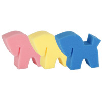 Schwamm Schaumstoff Flecki Kerbl Blau / Rosa / Gelb