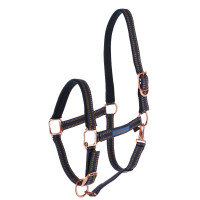 Royal Covalliero Pferdehalfter Blau / Karamell Royal Covalliero Pferdehalfter Blau / Karamell