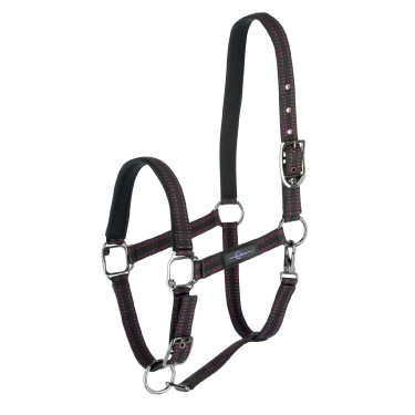 Royal Covalliero Pferdehalfter Schwarz / Fuchsia