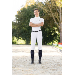 Janne x PinkRibbon Vollbesatz-Grip-Reithose Damen Covalliero Weiß Wei&amp;amp;amp;amp;amp;szlig;