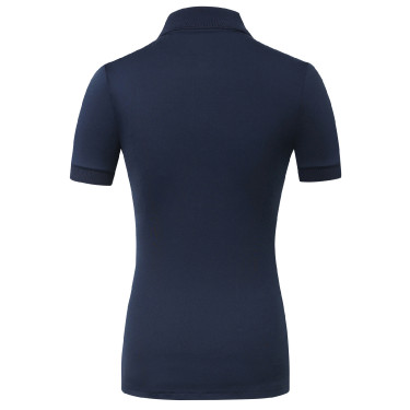 Damen-Poloshirt kurzarm Covalliero Marine Marineblau