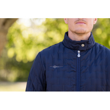 Zweimaterial-Herrenjacke Covalliero