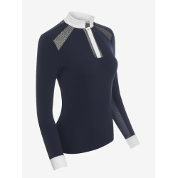 LeMieux Camille Wettkampfshirt langarm Marine altes Modell Marineblau