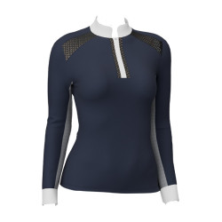 LeMieux Camille Wettkampfshirt langarm Marine altes Modell Marineblau