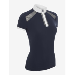 Wettkampf-Poloshirt LeMieux Camille Kurzarm Marine altes Modell Marineblau Wettkampf-Poloshirt LeMieux Camille Kurzarm Marine altes Modell Marineblau