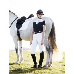 Turnierpolo Emily LeMieux Kurzarm Marine altes Modell Marineblau