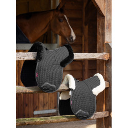 Hunter-Schabracke LeMieux Merino+ halb gefüttert Schwarz / Natur