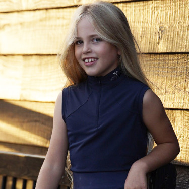 Top HV Polo Luna Kinder Marine Marineblau