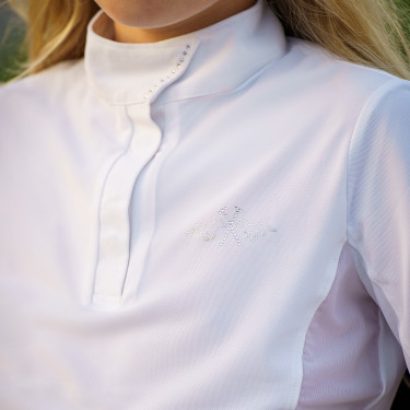 Wettkampfshirt HV Polo Laura Kinder Weiß Weiß