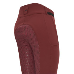 Reithose Easy Rider Queen Diamond Silikon-Vollbesatz-Grip Zinfadel Bordeaux