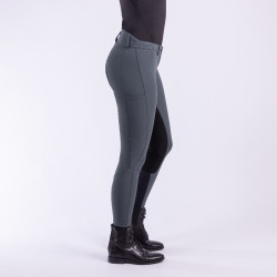 Reithose Easy Rider Queen Diamond Vollbesatz Dunkler Biber Grün Reithose Easy Rider Queen Diamond Vollbesatz Dunkler Biber Grün