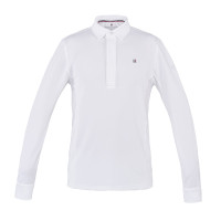 Wettkampfshirt langarm Herren Classic Kingsland Weiß
