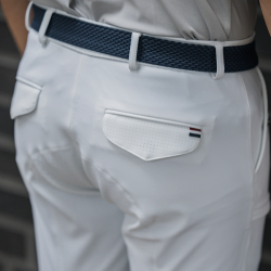 Pantalon d'équitation sans couture grips genoux homme KLkoa Kingsland Blanc