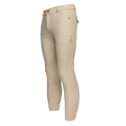 Pantalon d'équitation sans couture grips genoux homme KLkoa Kingsland Blanc