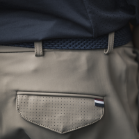 Reithose nahtlos Vollbesatz Herren KLkoa Kingsland Beiger Pflasterstein