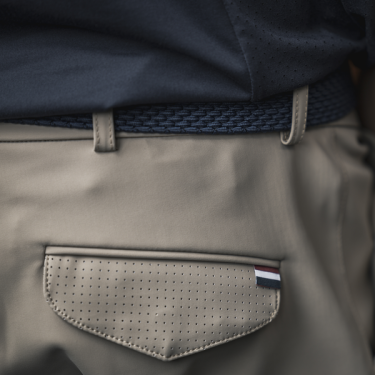 Reithose nahtlos Vollbesatz Herren KLkoa Kingsland Beiger Pflasterstein