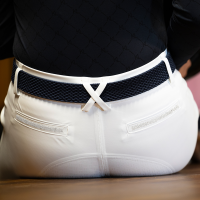 Pantalon d'équitation sans couture femme fond intégral KLKerry Kingsland Blanc Pantalon d'équitation sans couture femme fond intégral KLKerry Kingsland Blanc