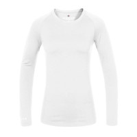 Roma chemise d'entraînement manches longues sans couture femme Kingsland Blanc