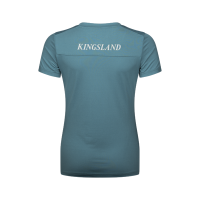 T-shirt Col en V femme Kingsland Bleu canard