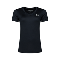 T-shirt Col en V femme Kingsland Bleu canard