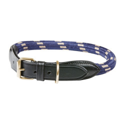 Weatherbeeta Hundehalsband aus Leder und Seil Braun / Marineblau Weatherbeeta Hundehalsband aus Leder und Seil Braun / Marineblau