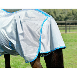 Fliegendecke Combo Weatherbeeta ComFiTec Hexi Shield Silber / Marineblau